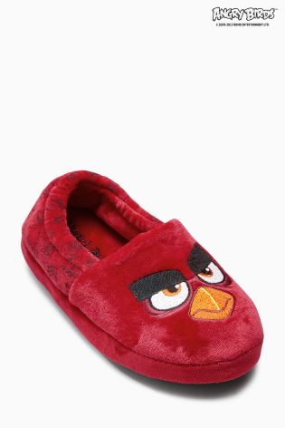 Red Angry Birds Slippers (Older Boys)